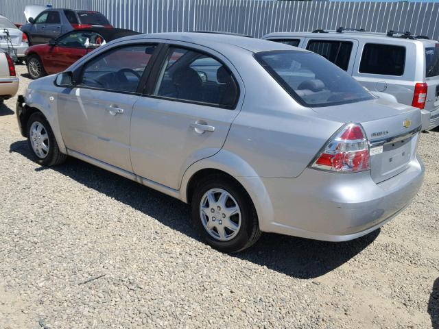 KL1TD566X8B054620 - 2008 CHEVROLET AVEO BASE Күміс фото 3