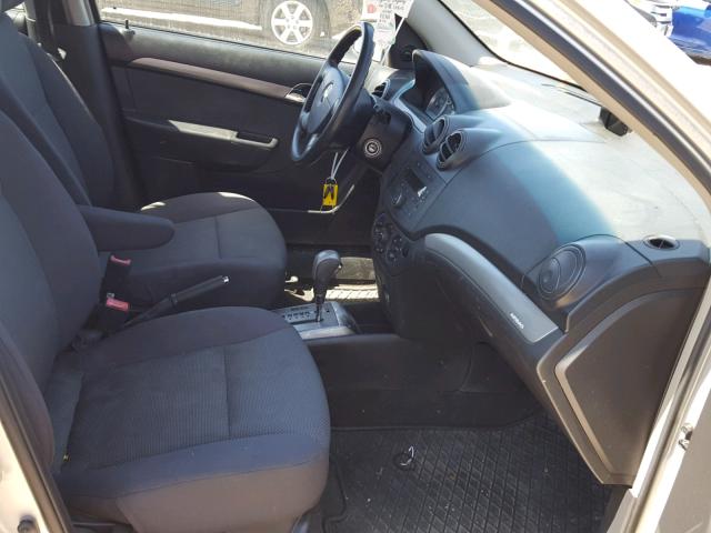 KL1TD566X8B054620 - 2008 CHEVROLET AVEO BASE Күміс фото 5