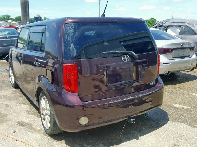JTLZE4FE4A1103117 - 2010 TOYOTA SCION XB 勃艮第红 照片 3