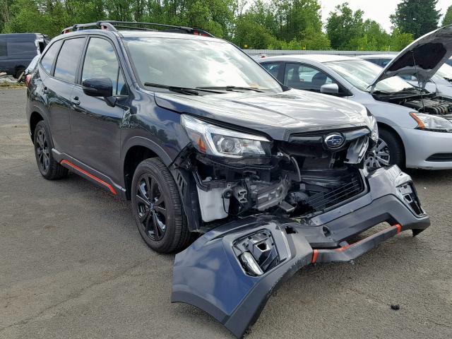 JF2SKAKCXKH447425 - 2019 SUBARU FORESTER S BLACK photo 1