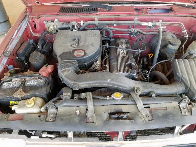 1N6SD11S7PC430861 - 1993 NISSAN TRUCK SHOR RED photo 7