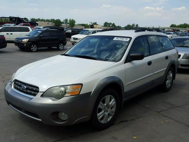 4S4BP61C357308306 - 2005 SUBARU LEGACY OUT WHITE photo 2