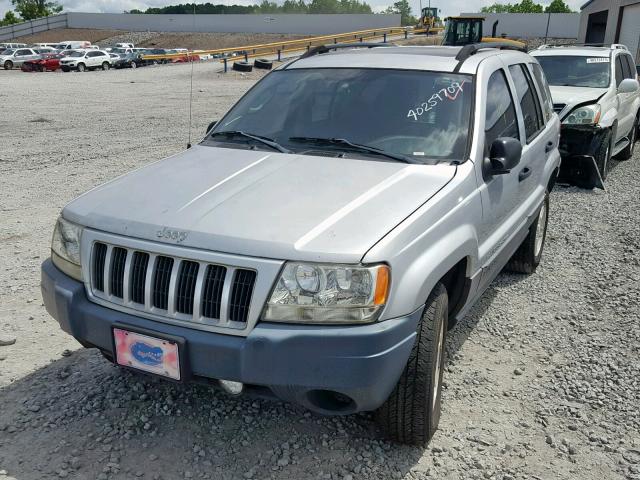 1J4GX48N54C413242 - 2004 JEEP GRAND CHER SILVER photo 2