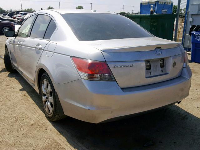 JHMCP26808C067188 - 2008 HONDA ACCORD EXL SILVER photo 3