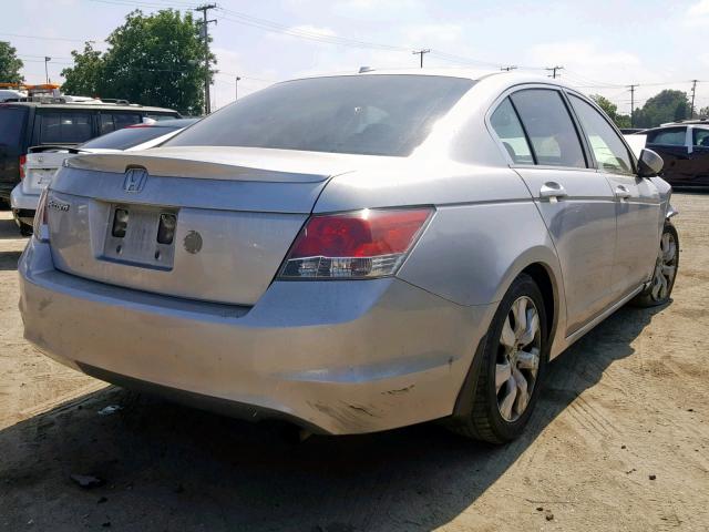 JHMCP26808C067188 - 2008 HONDA ACCORD EXL SILVER photo 4