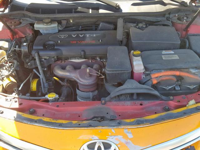 4T1BB3EKXBU135203 - 2011 TOYOTA CAMRY HYBR ORANGE photo 7