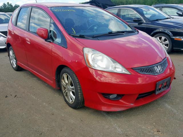 JHMGE8H4XAS003143 - 2010 HONDA FIT SPORT RED photo 1