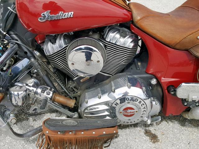 56KCCVAA6E3319038 - 2014 INDIAN MOTORCYCLE CO. CHIEF VINT RED photo 7