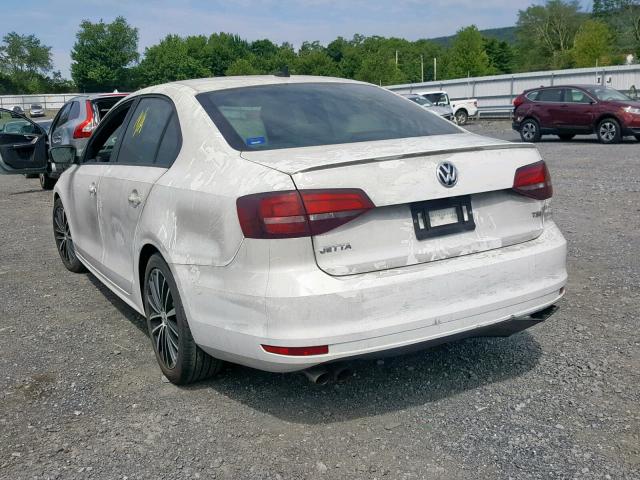 3VWB17AJ1GM236828 - 2016 VOLKSWAGEN JETTA SPOR WHITE photo 3