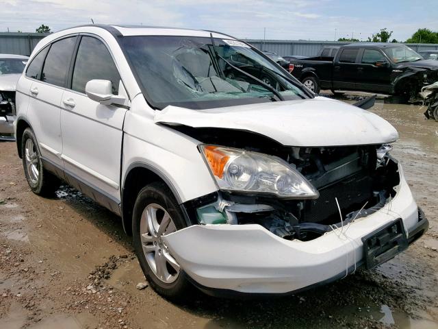 JHLRE3H76AC001801 - 2010 HONDA CR-V EXL WHITE photo 1