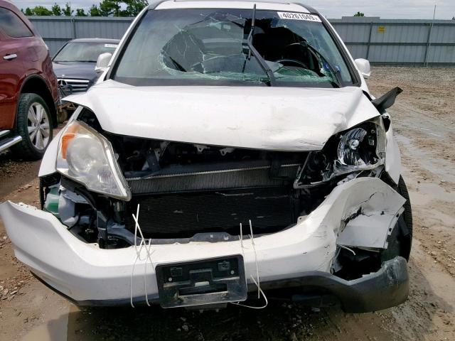 JHLRE3H76AC001801 - 2010 HONDA CR-V EXL WHITE photo 9