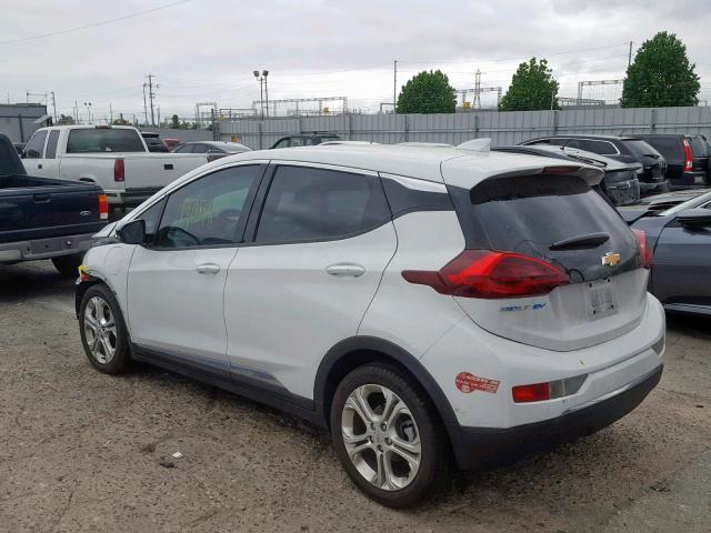 1G1FW6S04J4137423 - 2018 CHEVROLET BOLT EV LT WHITE photo 3