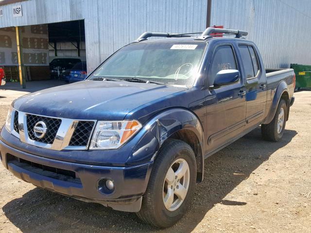 1N6AD09W17C439083 - 2007 NISSAN FRONTIER C BLUE photo 2