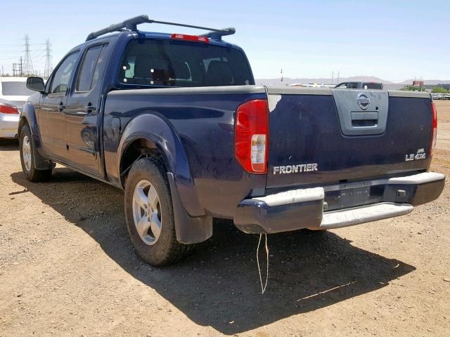 1N6AD09W17C439083 - 2007 NISSAN FRONTIER C BLUE photo 3