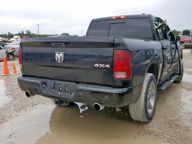 1C6RD7MT3CS315612 - 2012 DODGE RAM 1500 S BLACK photo 4