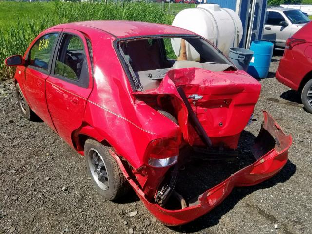 KL1TD52675B495560 - 2005 CHEVROLET AVEO BASE Қызыл фото 3