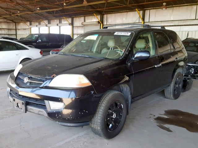 2HNYD18291H540294 - 2001 ACURA MDX BLACK photo 2