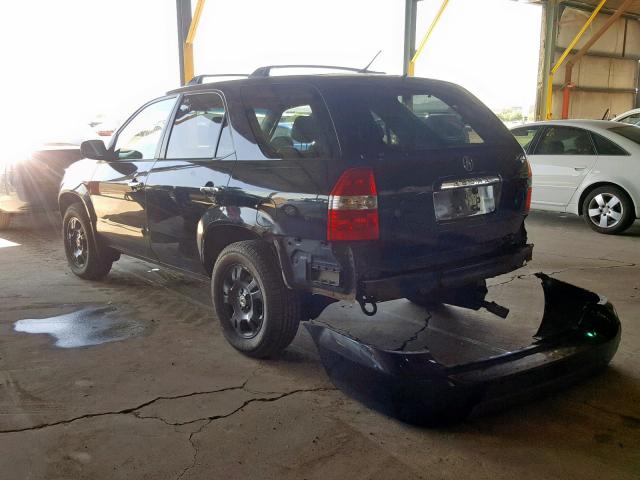 2HNYD18291H540294 - 2001 ACURA MDX BLACK photo 3