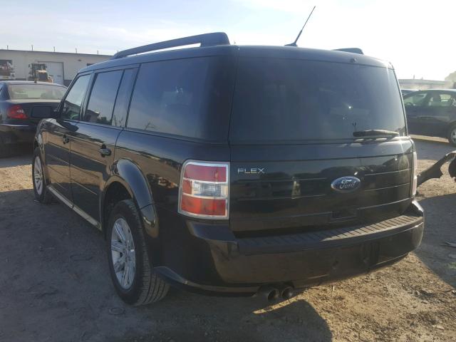 2FMGK5BC0ABD00632 - 2010 FORD FLEX SE BLACK photo 3