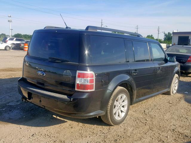 2FMGK5BC0ABD00632 - 2010 FORD FLEX SE BLACK photo 4