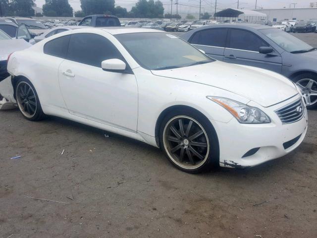 JNKCV64E99M607347 - 2009 INFINITI G37 BASE WHITE photo 1