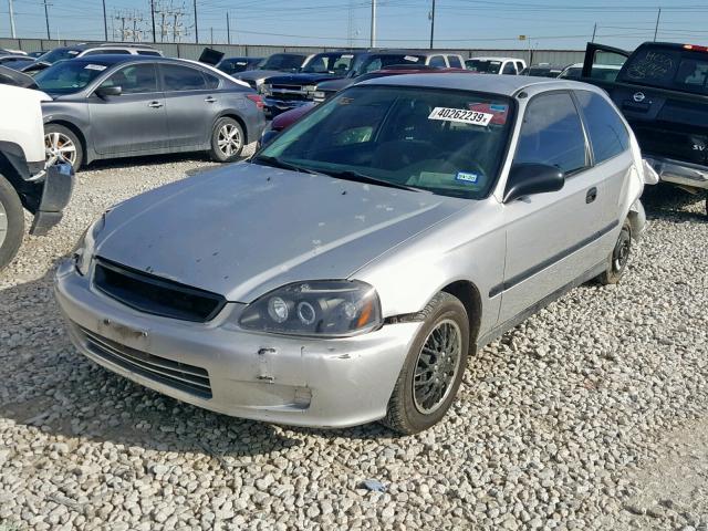 2HGEJ6428XH107824 - 1999 HONDA CIVIC CX GRAY photo 2