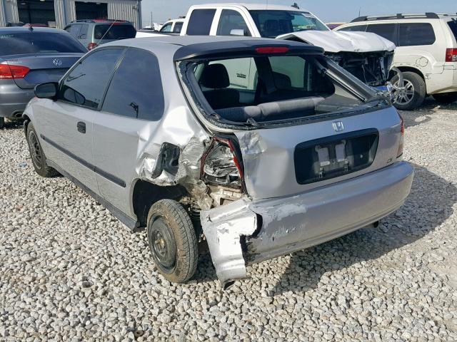 2HGEJ6428XH107824 - 1999 HONDA CIVIC CX GRAY photo 3