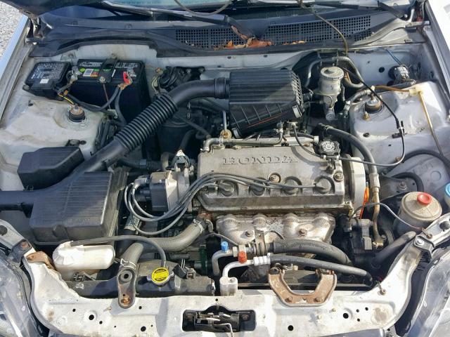 2HGEJ6428XH107824 - 1999 HONDA CIVIC CX GRAY photo 7