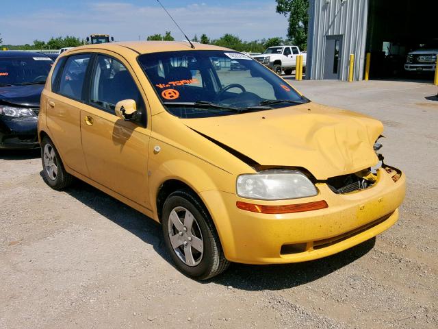 KL1TD66607B751945 - 2007 CHEVROLET AVEO BASE Sarı foto 1