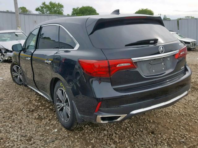 5FRYD4H37HB025695 - 2017 ACURA MDX BLACK photo 3