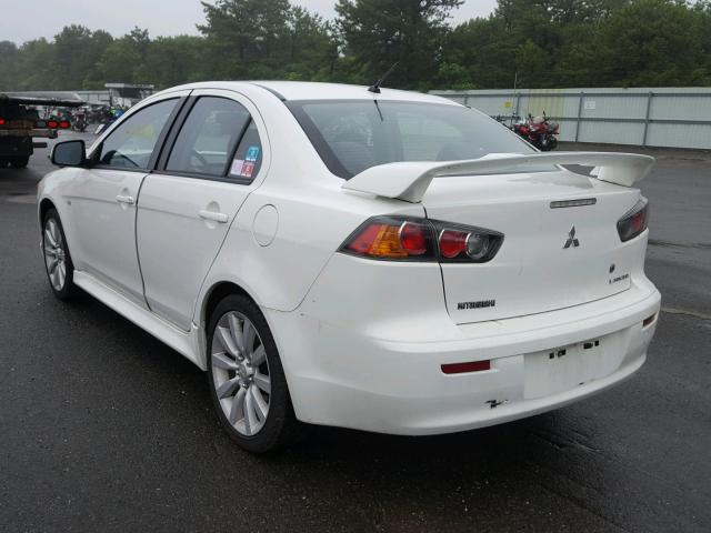 JA32U8FW1BU020372 - 2011 MITSUBISHI LANCER GTS WHITE photo 3