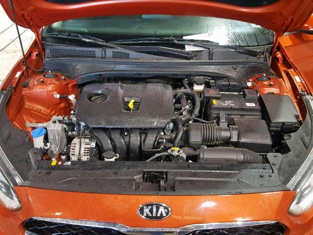 3KPF54AD0KE061220 - 2019 KIA FORTE EX ORANGE photo 7