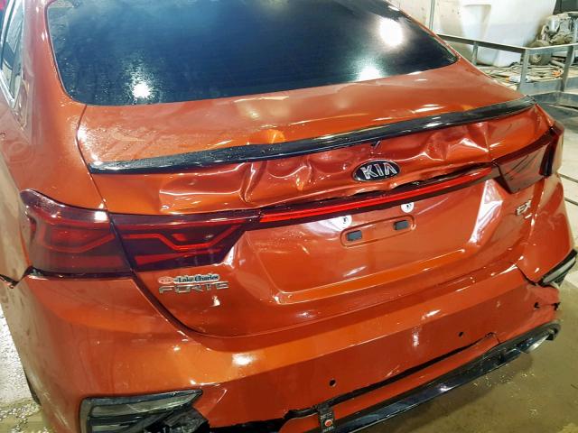 3KPF54AD0KE061220 - 2019 KIA FORTE EX ORANGE photo 9