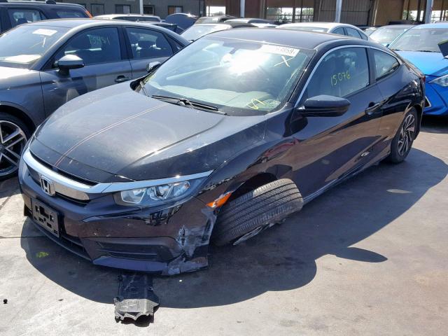 2HGFC4B58JH307903 - 2018 HONDA CIVIC LX BLACK photo 2