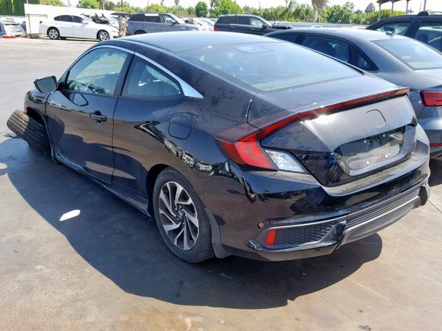 2HGFC4B58JH307903 - 2018 HONDA CIVIC LX BLACK photo 3