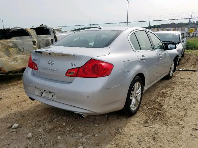 JN1CV6AR2BM355474 - 2011 INFINITI G37 GRAY photo 4