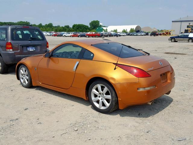 JN1AZ34E64T060941 - 2004 NISSAN 350Z COUPE ORANGE photo 3