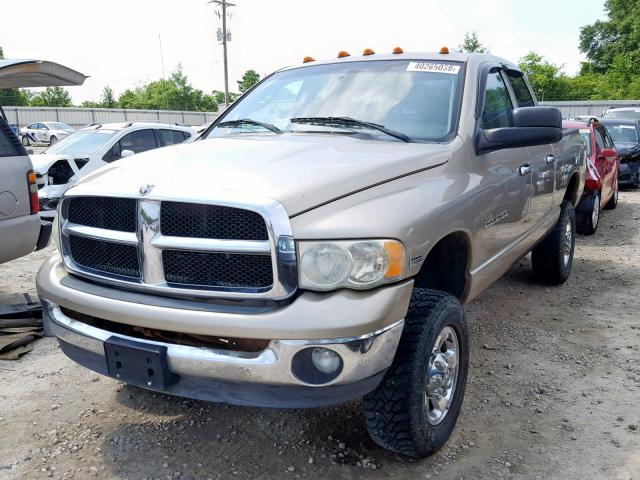 3D7KU28D64G161363 - 2004 DODGE RAM 2500 S ოქროსფერი ფოტო 2