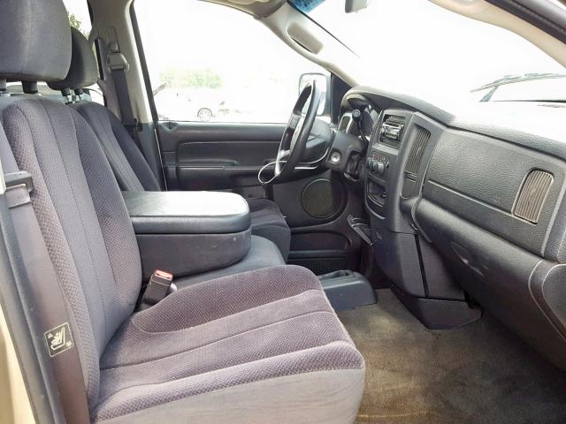 3D7KU28D64G161363 - 2004 DODGE RAM 2500 S ოქროსფერი ფოტო 5
