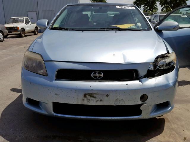 JTKDE177050044088 - 2005 TOYOTA SCION TC BLUE photo 7