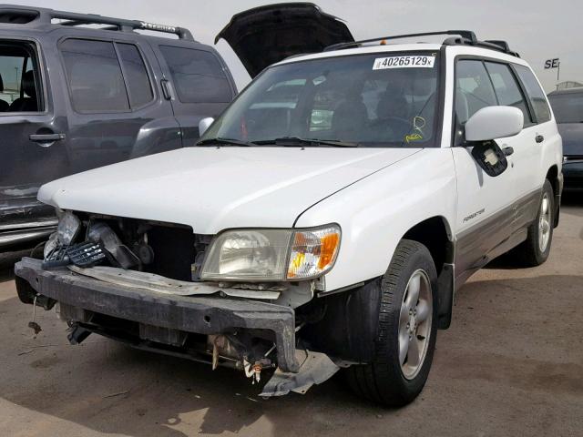 JF1SF65512H707682 - 2002 SUBARU FORESTER S WHITE photo 2