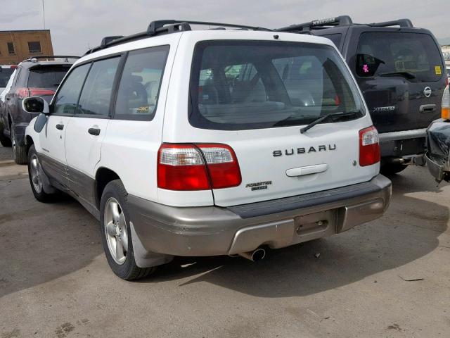 JF1SF65512H707682 - 2002 SUBARU FORESTER S WHITE photo 3