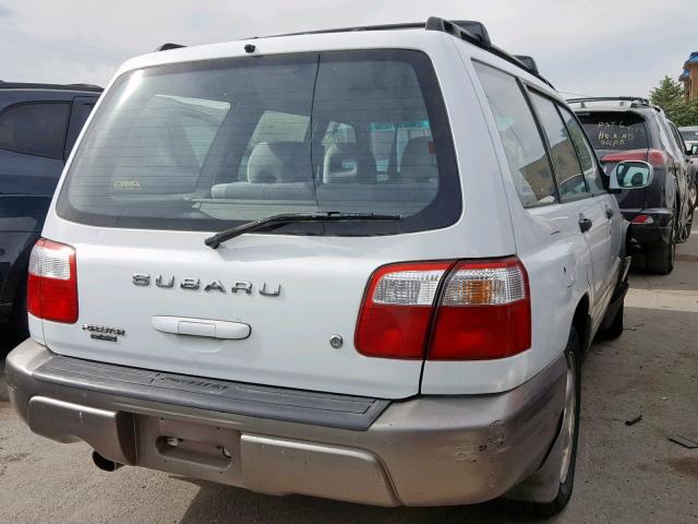 JF1SF65512H707682 - 2002 SUBARU FORESTER S WHITE photo 4