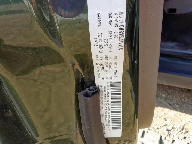 1J8HG48K38C205651 - 2008 JEEP COMMANDER GREEN photo 10