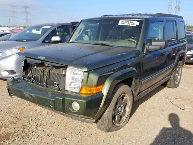 1J8HG48K38C205651 - 2008 JEEP COMMANDER GREEN photo 2