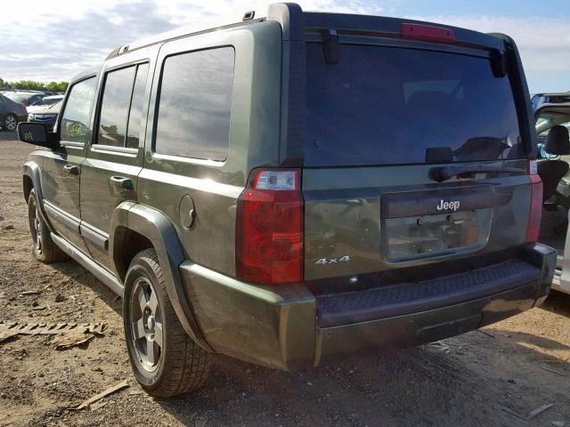 1J8HG48K38C205651 - 2008 JEEP COMMANDER GREEN photo 3