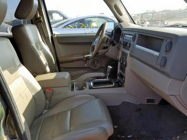 1J8HG48K38C205651 - 2008 JEEP COMMANDER GREEN photo 5