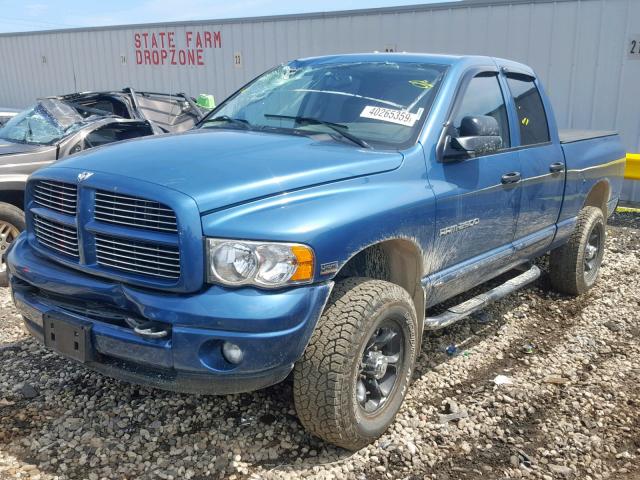 1D7KU28D34J140954 - 2004 DODGE RAM 2500 S ლურჯი ფოტო 2