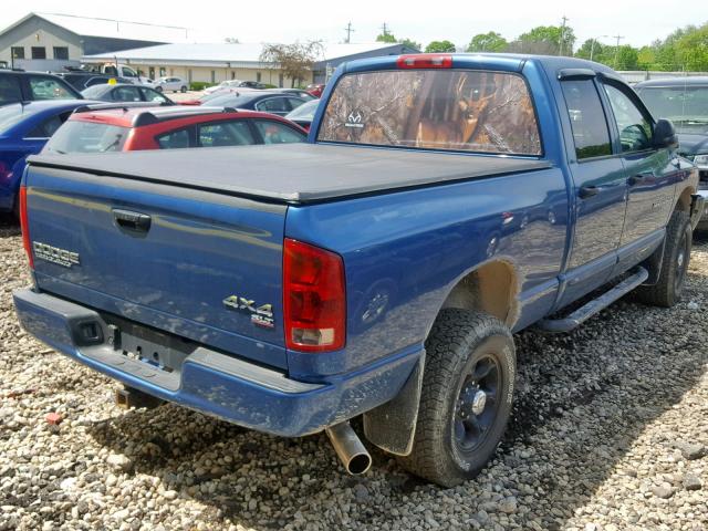1D7KU28D34J140954 - 2004 DODGE RAM 2500 S ლურჯი ფოტო 4