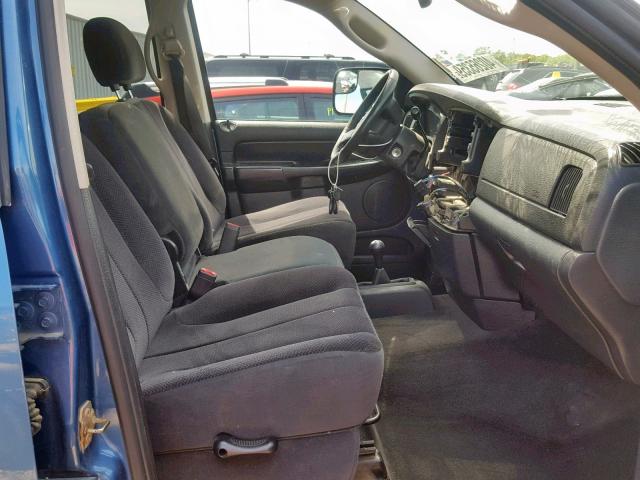 1D7KU28D34J140954 - 2004 DODGE RAM 2500 S ლურჯი ფოტო 5